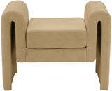 Sloan Camel Velvet 31.5" Bench - Ella Furniture