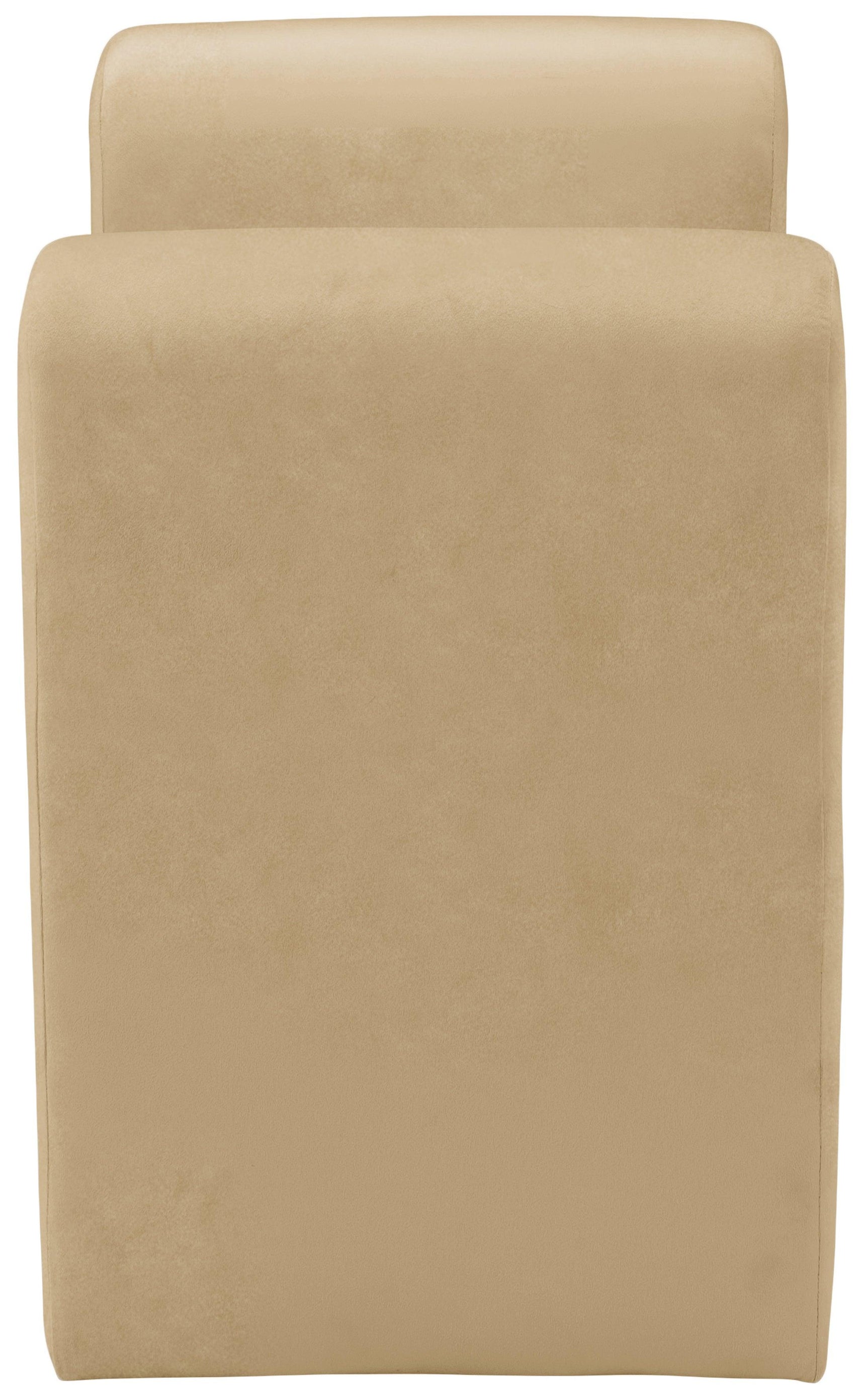 Sloan Camel Velvet 31.5" Bench - Ella Furniture