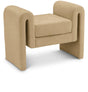 Sloan Camel Velvet 31.5" Bench - Ella Furniture