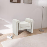 Sloan Cream Velvet 31.5" Bench - Ella Furniture