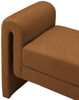 Sloan Saddle Velvet 31.5" Bench - Ella Furniture