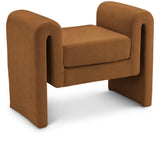 Sloan Saddle Velvet 31.5" Bench - Ella Furniture