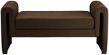 Sloan Brown Velvet 51" Bench - Ella Furniture