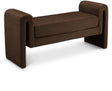 Sloan Brown Velvet 51" Bench - Ella Furniture