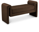 Sloan Brown Velvet 51" Bench - Ella Furniture