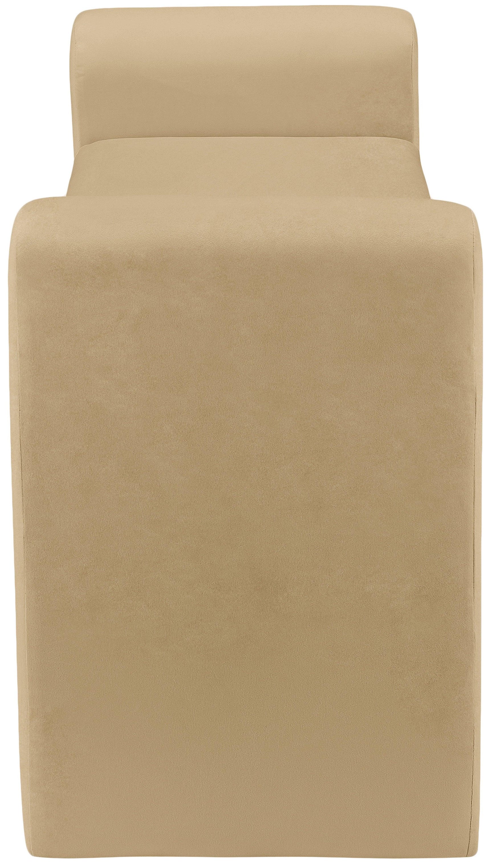 Sloan Camel Velvet 51" Bench - Ella Furniture