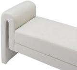 Sloan Cream Velvet 51" Bench - Ella Furniture