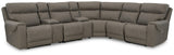 Starbot Fossil 7-Piece Power Reclining Sectional - Ella Furniture