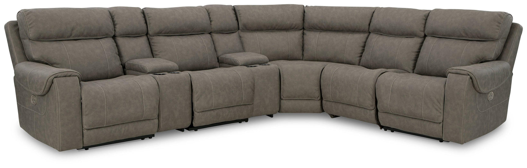 Starbot Fossil 7-Piece Power Reclining Sectional - Ella Furniture