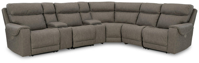 Starbot Fossil 7-Piece Power Reclining Sectional - Ella Furniture