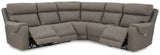Starbot Fossil 5-Piece Power Reclining Sectional - Ella Furniture