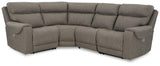 Starbot Fossil 4-Piece Power Reclining Sectional - Ella Furniture
