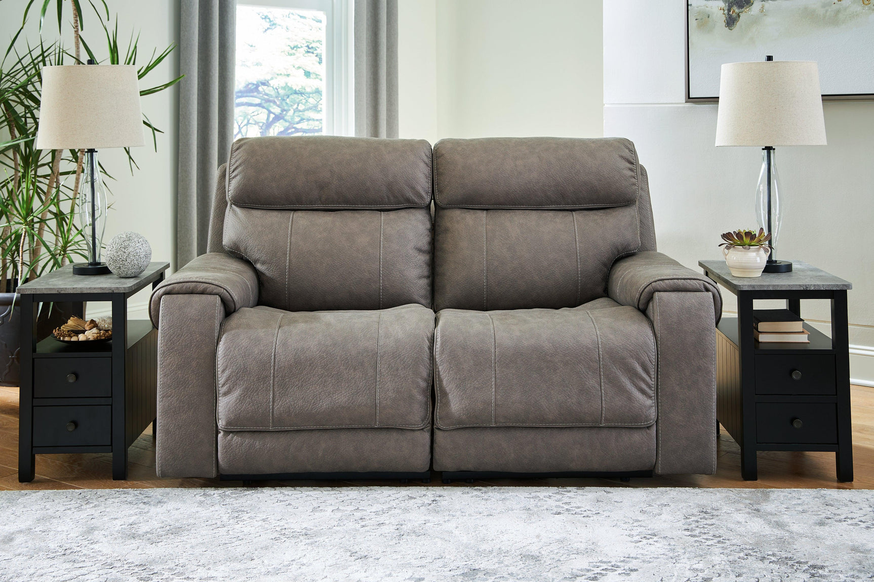Starbot Fossil 2-Piece Power Reclining Loveseat - Ella Furniture