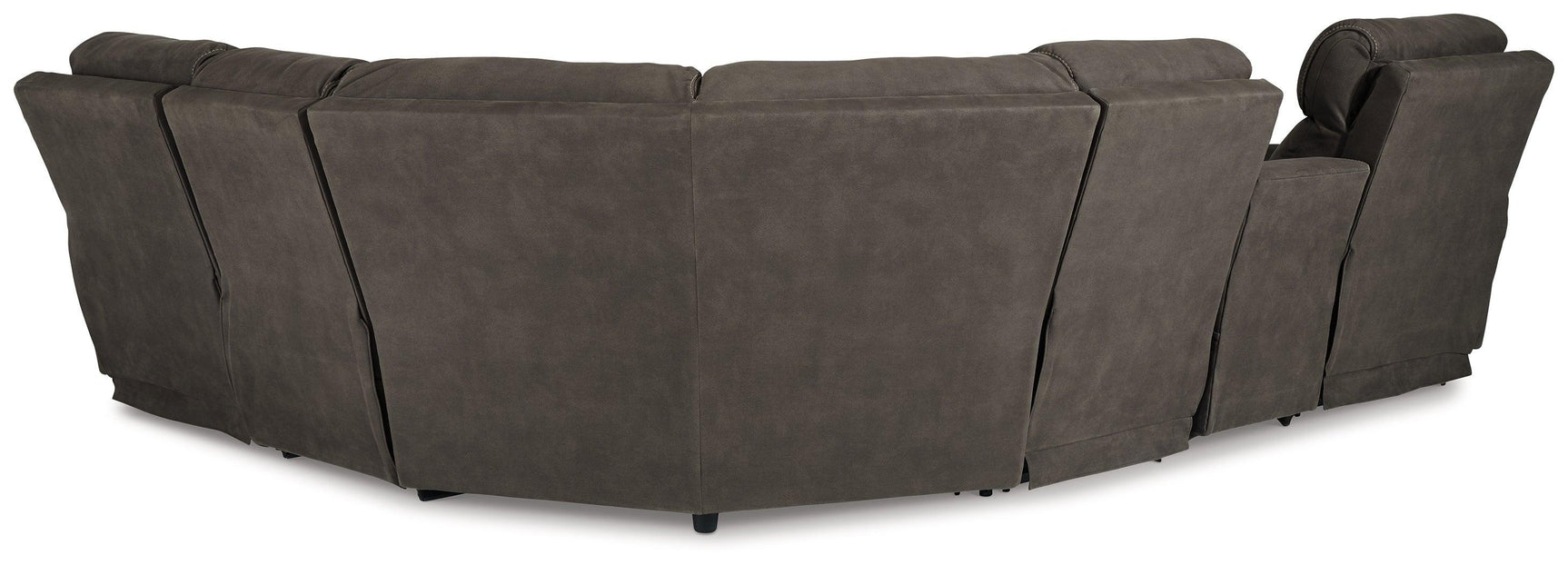 Hoopster Gunmetal 6-Piece Power Reclining Sectional - Ella Furniture