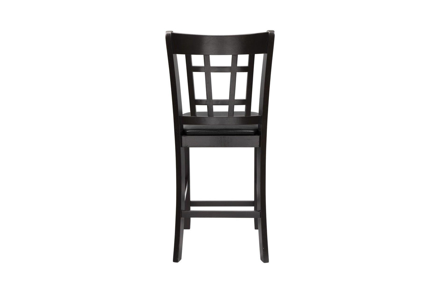 Junipero Dark Cherry Traditional Solid Wood Faux Leather Upholstered Seat Oval Dining Room Set - Ella Furniture