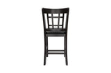 Junipero Dark Cherry Traditional Solid Wood Faux Leather Upholstered Seat Oval Dining Room Set - Ella Furniture