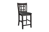 Junipero Dark Cherry Traditional Solid Wood Faux Leather Upholstered Seat Oval Dining Room Set - Ella Furniture