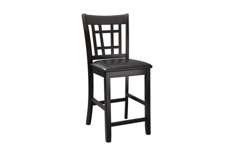 Junipero Dark Cherry Traditional Solid Wood Faux Leather Upholstered Seat Oval Dining Room Set - Ella Furniture