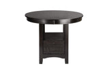Junipero Dark Cherry Traditional Solid Wood Faux Leather Upholstered Seat Oval Dining Room Set - Ella Furniture