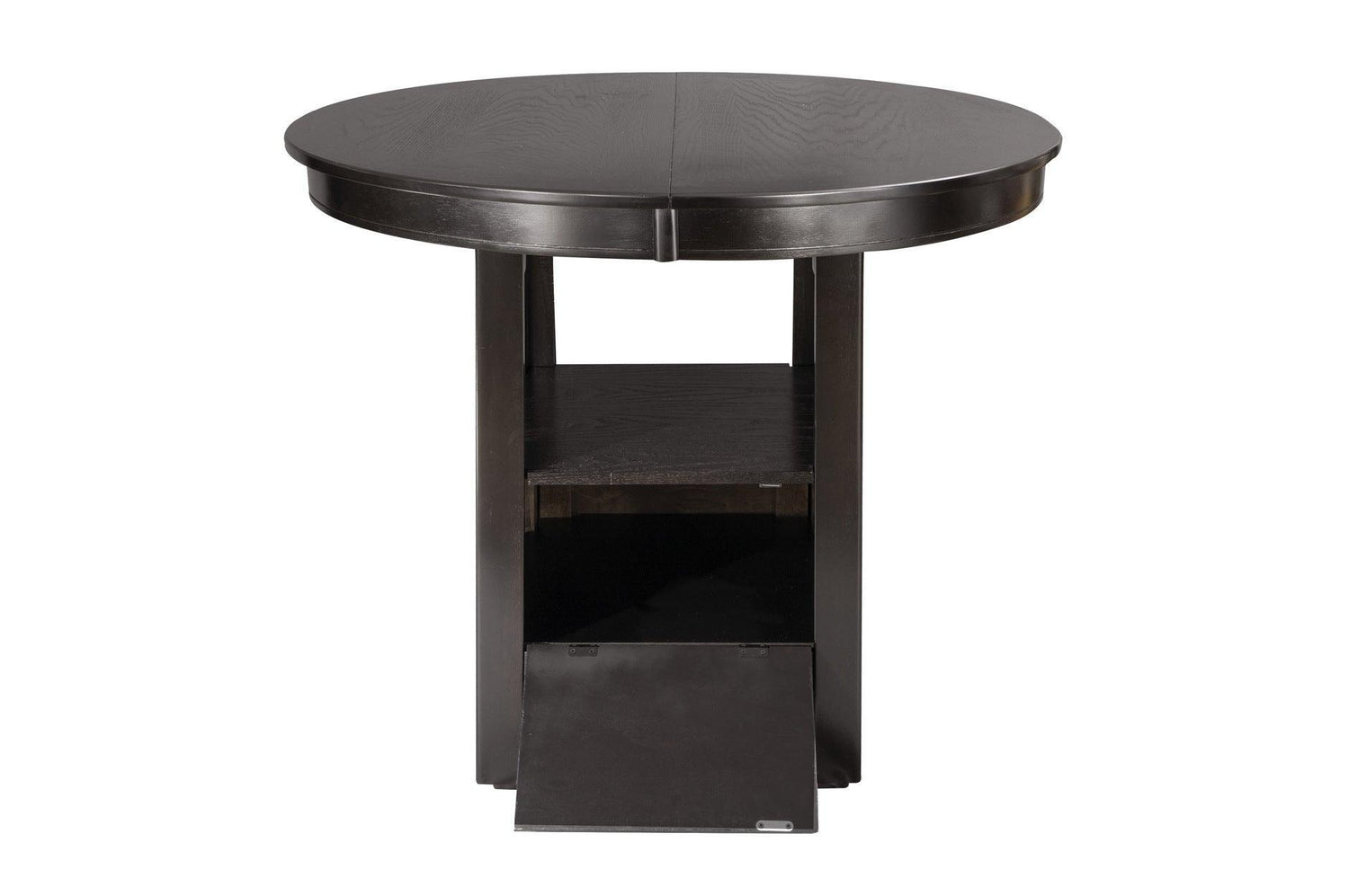 Junipero Dark Cherry Traditional Solid Wood Faux Leather Upholstered Seat Oval Dining Room Set - Ella Furniture
