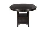 Junipero Dark Cherry Traditional Solid Wood Faux Leather Upholstered Seat Oval Dining Room Set - Ella Furniture
