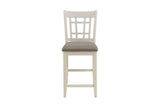 Junipero White Modern Traditional Solid Wood Fabric Upholstered Seat Oval Dining Room Set - Ella Furniture