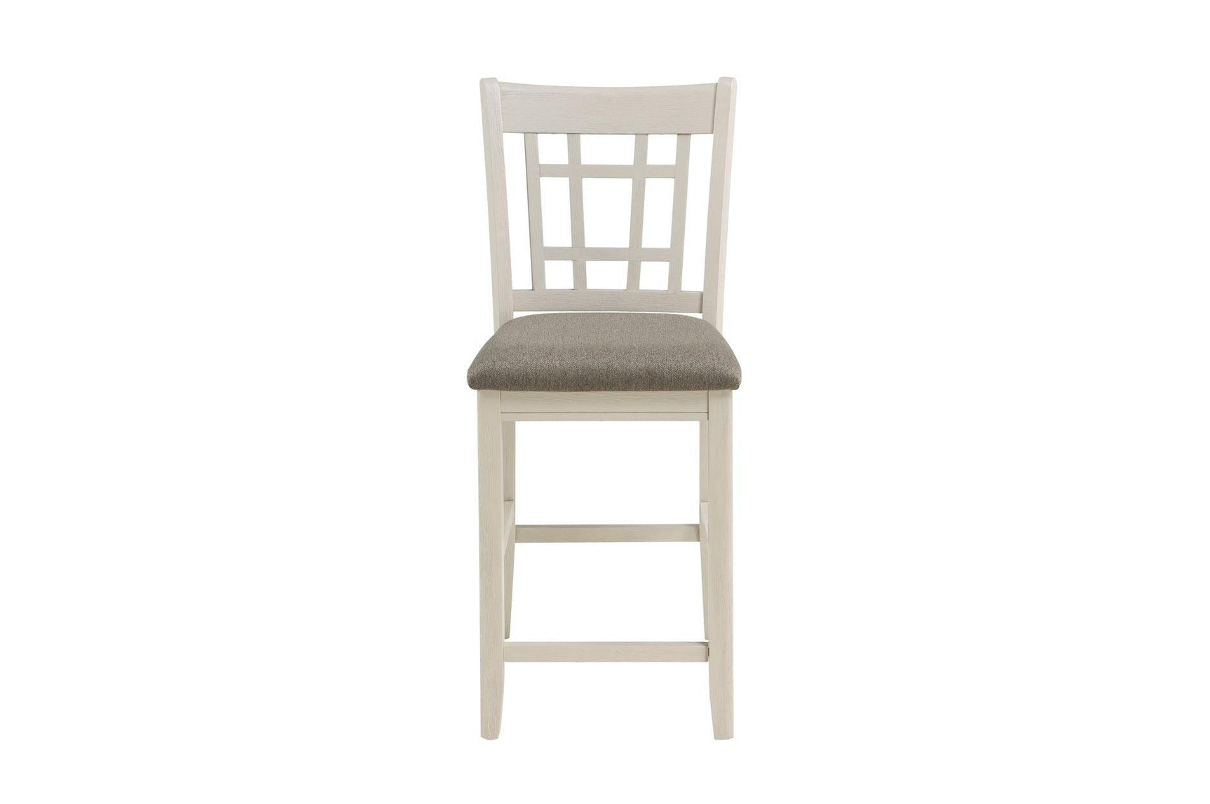 Junipero White Modern Traditional Solid Wood Fabric Upholstered Seat Oval Dining Room Set - Ella Furniture