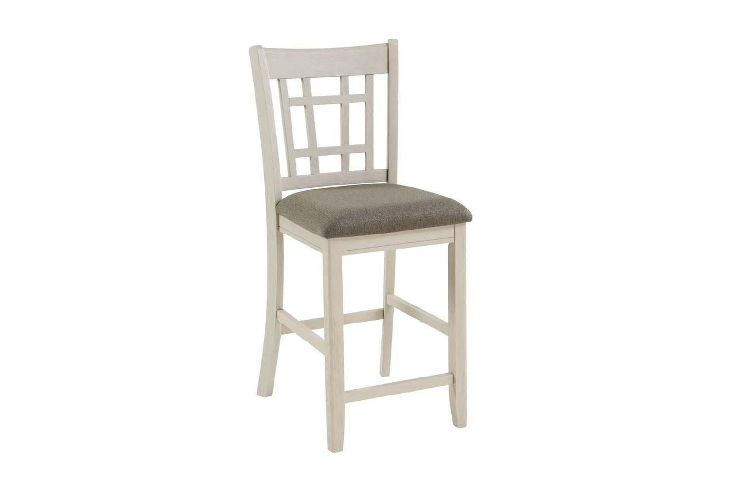 Junipero White Modern Traditional Solid Wood Fabric Upholstered Seat Oval Dining Room Set - Ella Furniture