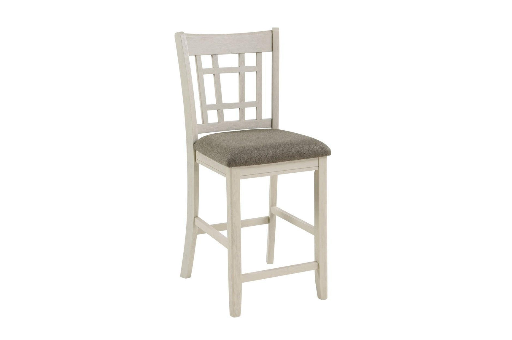 Junipero White Modern Traditional Solid Wood Fabric Upholstered Seat Oval Dining Room Set - Ella Furniture