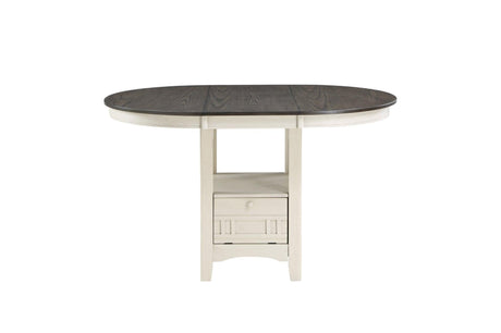 Junipero White Modern Traditional Solid Wood Fabric Upholstered Seat Oval Dining Room Set - Ella Furniture