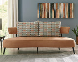 Hollyann Rust Chenille Rta Sofa - Ella Furniture