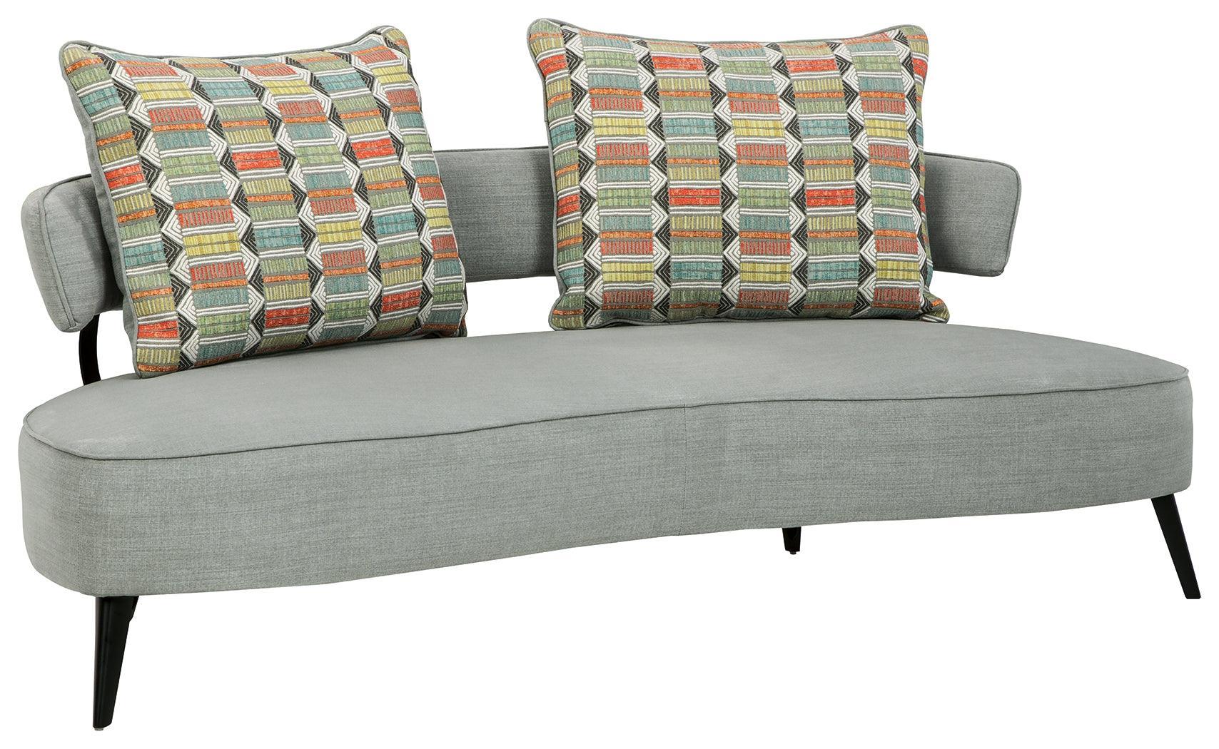 Hollyann Gray Chenille Rta Sofa - Ella Furniture