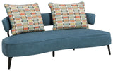 Hollyann Blue Chenille Rta Sofa - Ella Furniture