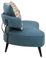 Hollyann Blue Chenille Rta Sofa - Ella Furniture