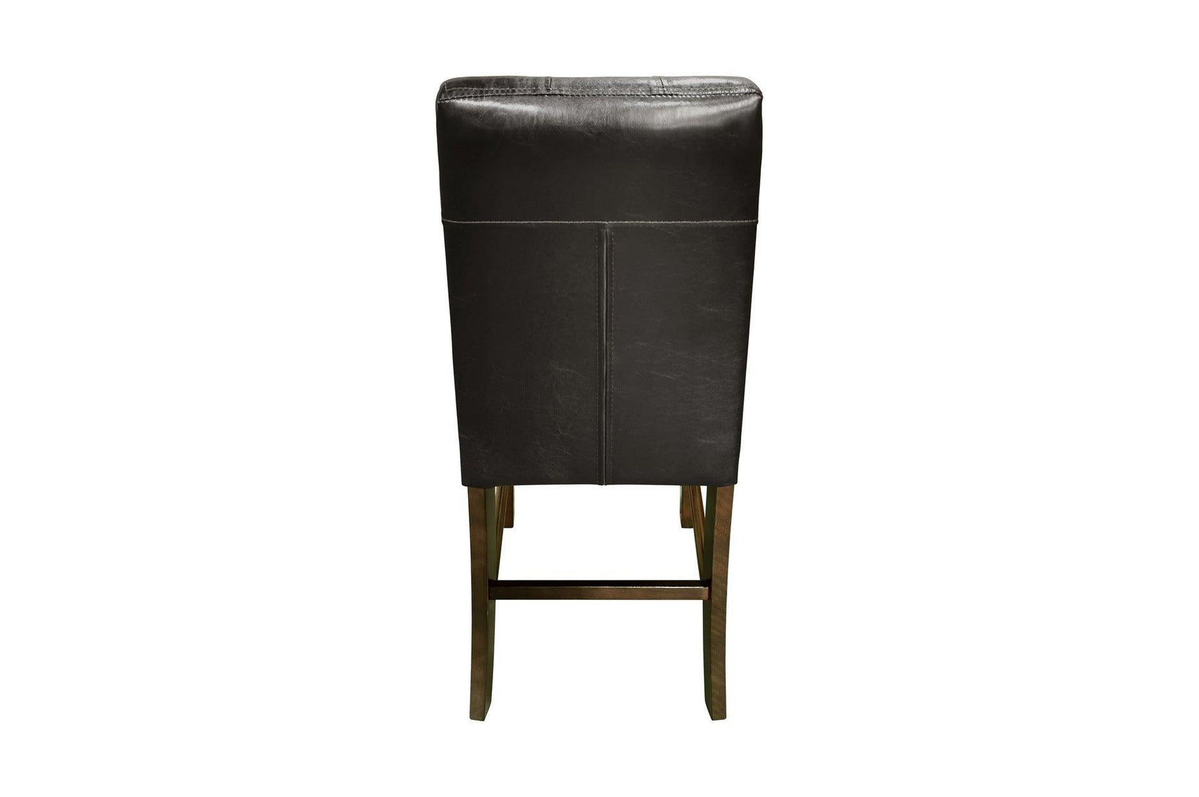 Decatur Dark Brown Wood Faux Leather Upholstered Tufted Faux Marble Rectangular Dining Room Set - Ella Furniture