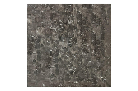 Decatur Dark Brown Wood Faux Leather Upholstered Tufted Faux Marble Rectangular Dining Room Set - Ella Furniture