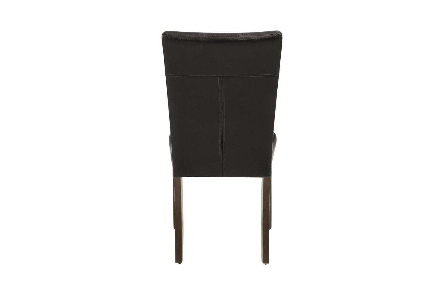Decatur Dark Cherry, Dark Brown Solid Wood Tufted Seat Faux Marble TopRectangular Dining Room Set - Ella Furniture