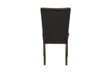 Decatur Dark Cherry, Dark Brown Solid Wood Tufted Seat Faux Marble TopRectangular Dining Room Set - Ella Furniture
