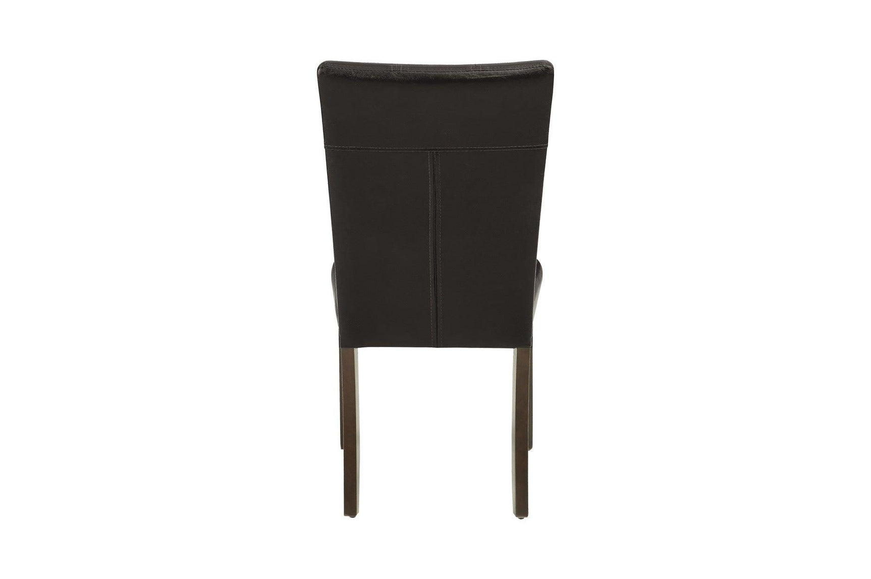 Decatur Dark Cherry, Dark Brown Solid Wood Tufted Seat Faux Marble TopRectangular Dining Room Set - Ella Furniture