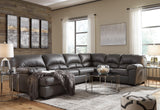 Aberton Gray 3-Piece Sectional With Chaise - Ella Furniture