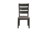 Baresford Gray Finish Contemporary Solid Wood Fabric Upholstery Seat Storage Dining Room Set - Ella Furniture