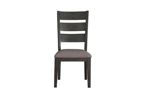 Baresford Gray Finish Contemporary Solid Wood Fabric Upholstery Seat Storage Dining Room Set - Ella Furniture