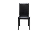 Tempe Dark Brown Modern Contemporary Transitional Faux Marble, Faux Leather Writing Desk And Chair - Ella Furniture