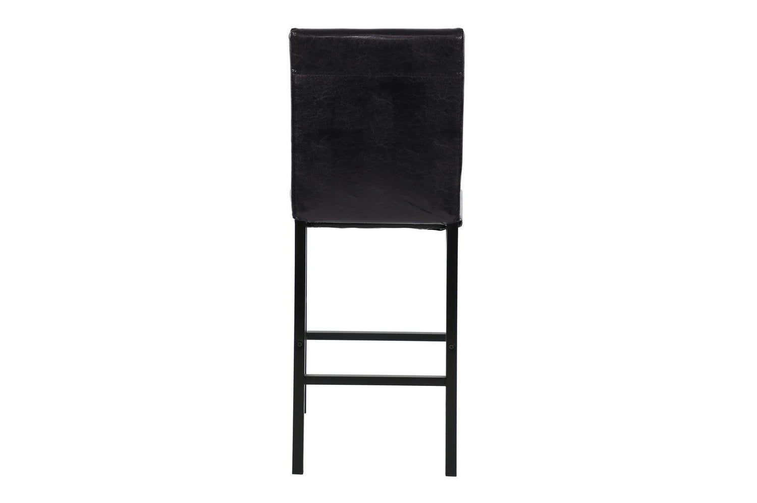 Tempe Brown Solid Wood Leather Seat Faux Marble Top Counter Height Rectangular Dining Room Set - Ella Furniture