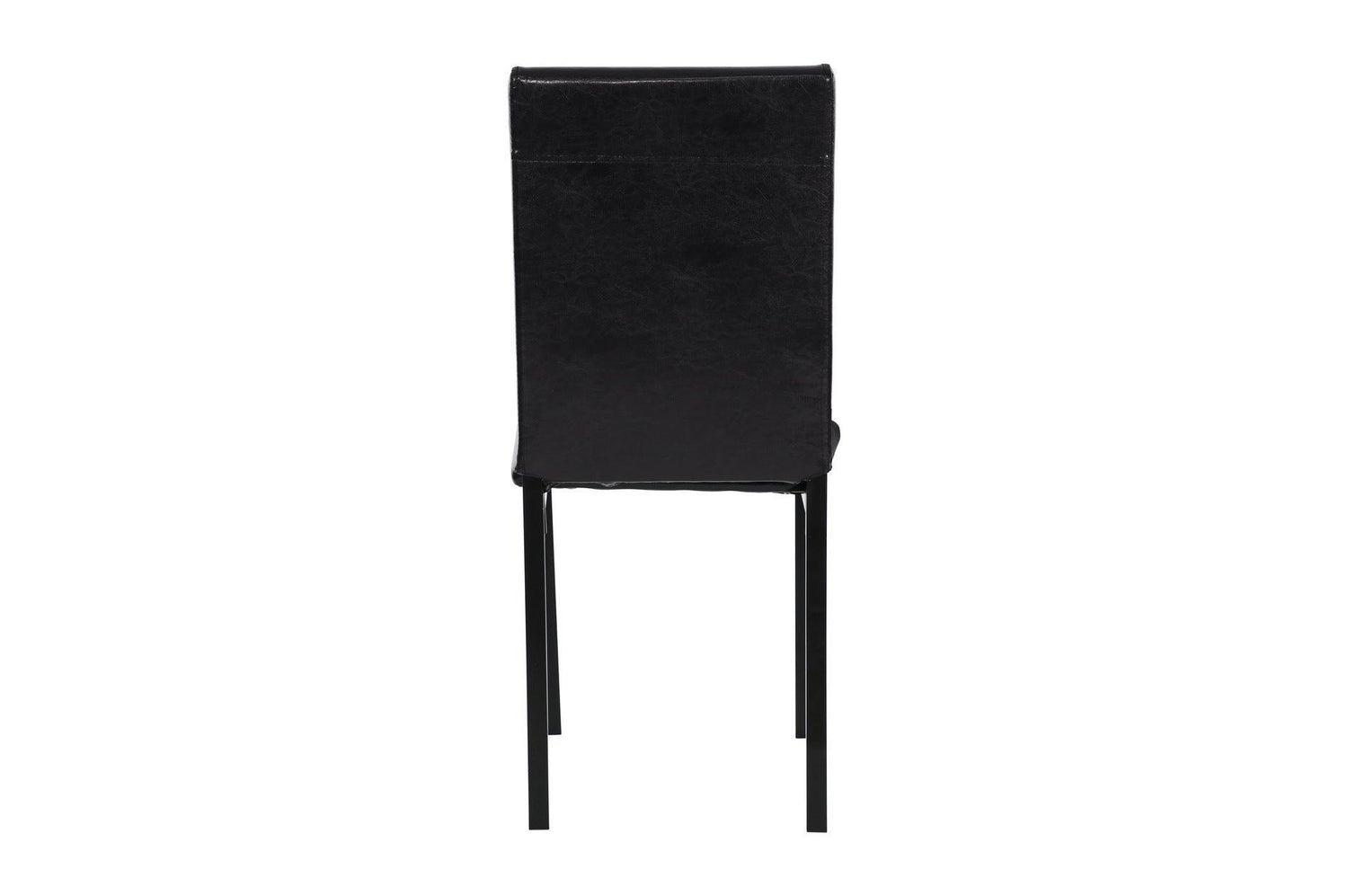 Tempe Brown Solid Wood Faux Leather Upholstered Seat Faux Marble Top Rectangular Dining Room Set - Ella Furniture