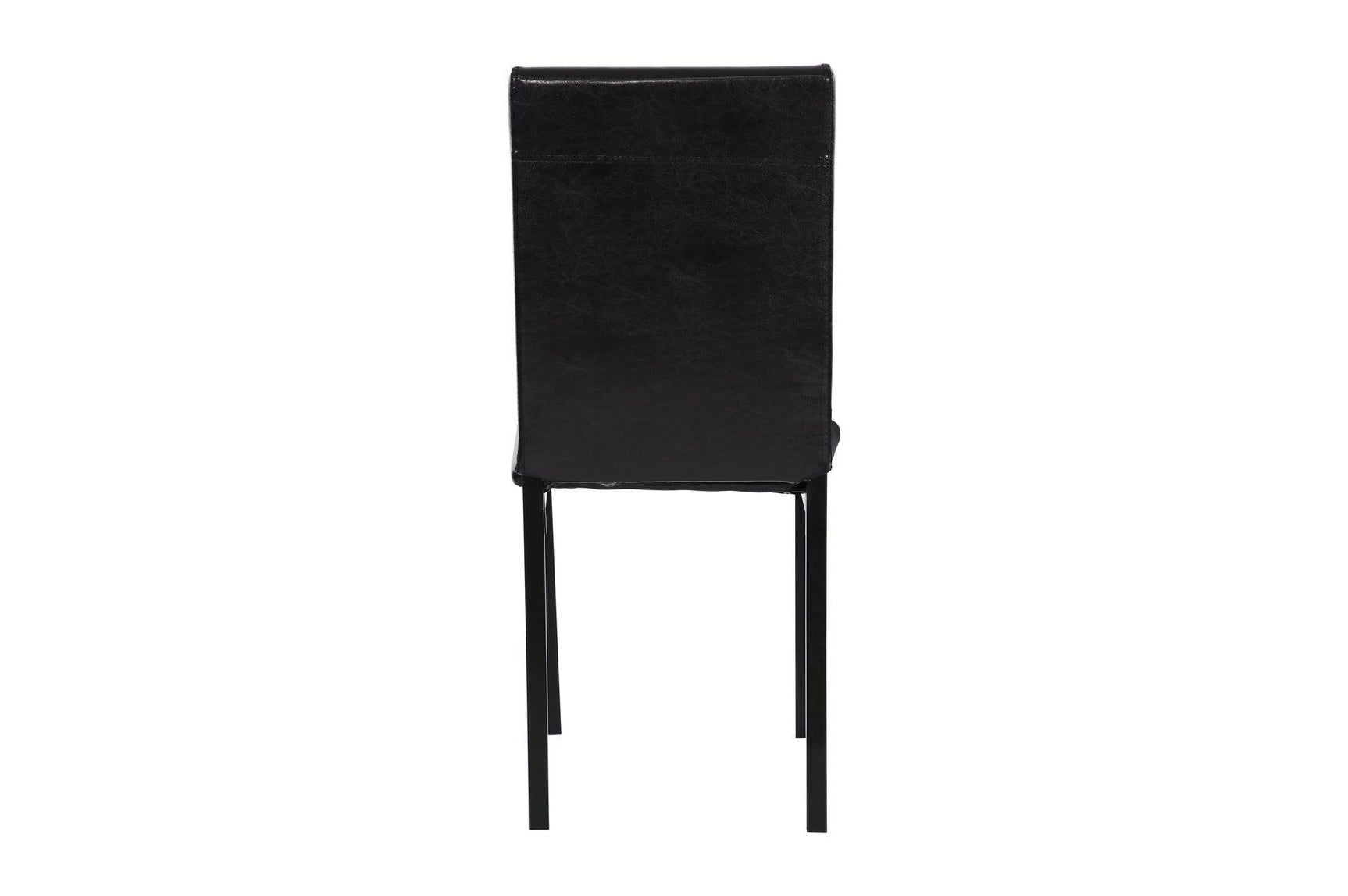 Tempe Brown Solid Wood Faux Leather Upholstered Seat Faux Marble Top Rectangular Dining Room Set - Ella Furniture