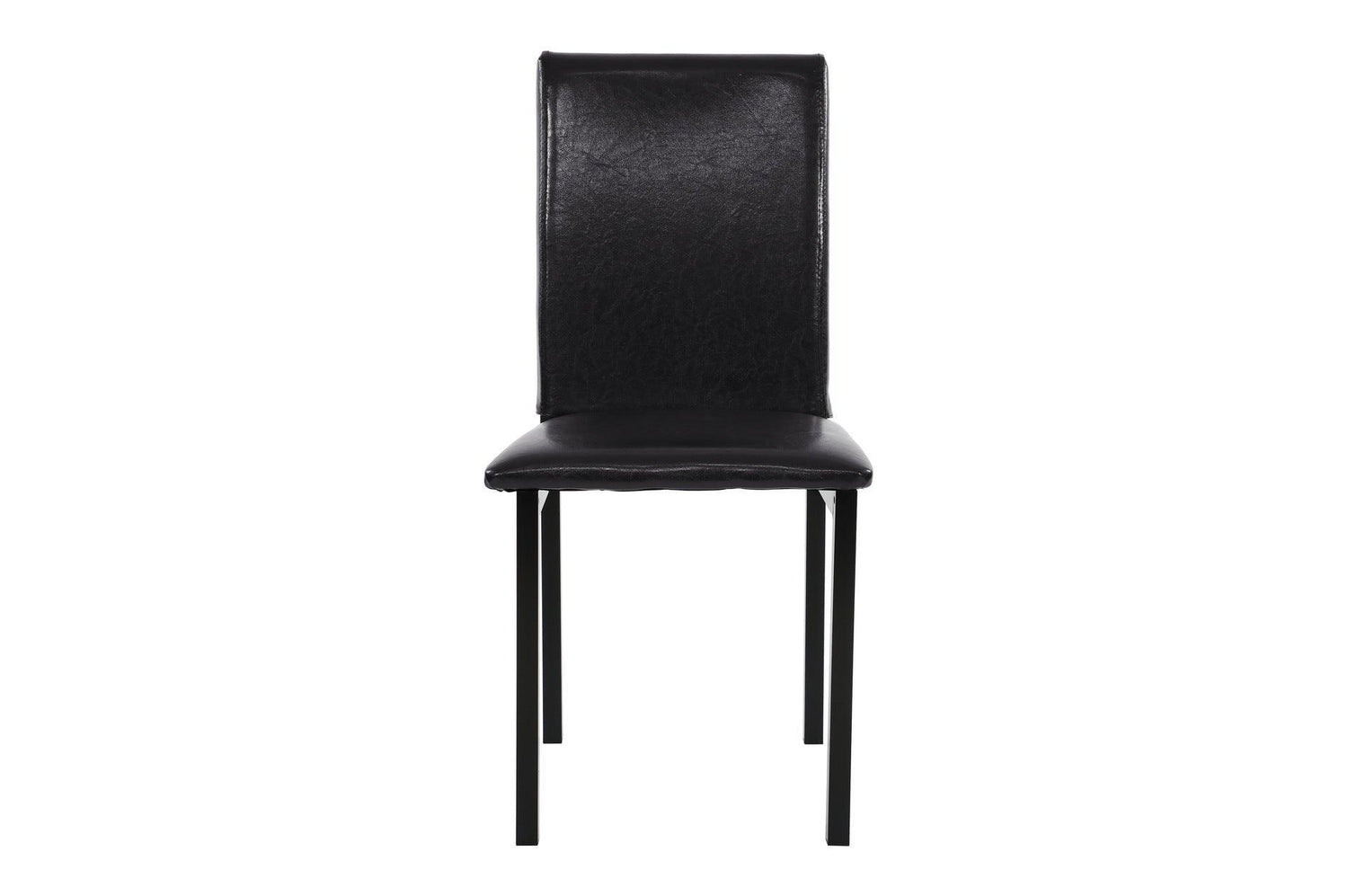 Tempe Brown Solid Wood Faux Leather Upholstered Seat Faux Marble Top Rectangular Dining Room Set - Ella Furniture