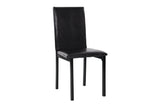 Tempe Brown Solid Wood Faux Leather Upholstered Seat Faux Marble Top Rectangular Dining Room Set - Ella Furniture