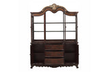 Deryn Park Cherry Traditional Solid Wood Plush Upholstered Seat Rectangular Dining Room Set - Ella Furniture