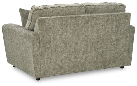 Cascilla Pewter Chenille Loveseat - Ella Furniture